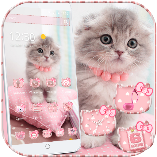 Pink Cute Kitty Cat Theme