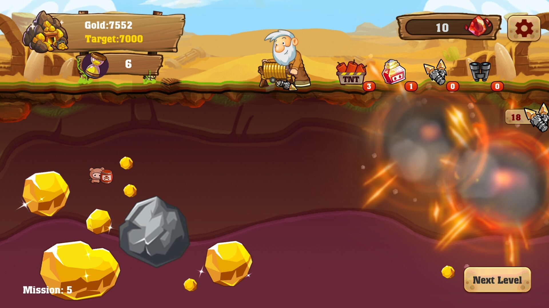 all gold miner games