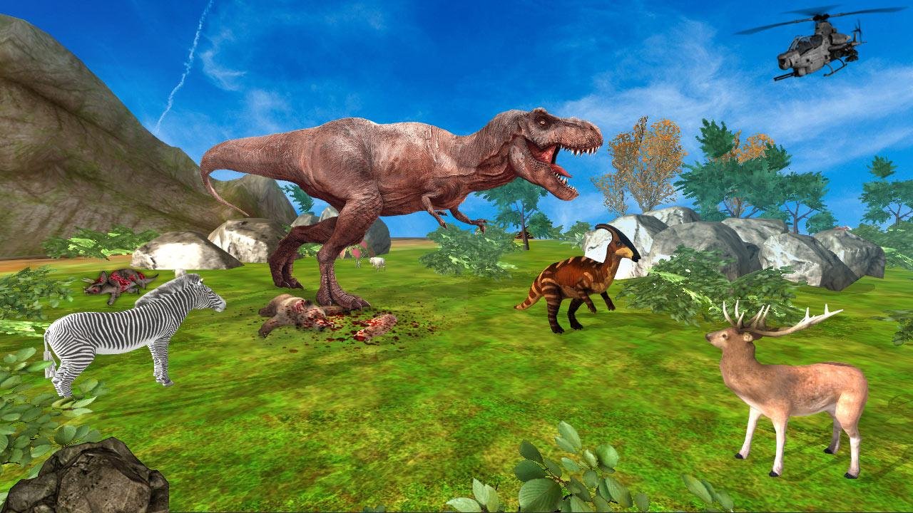 Симулятор про динозавров