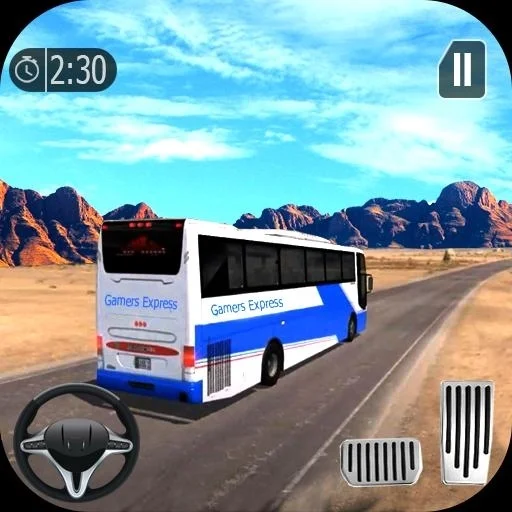 City Coach Bus Parking Arena 3D